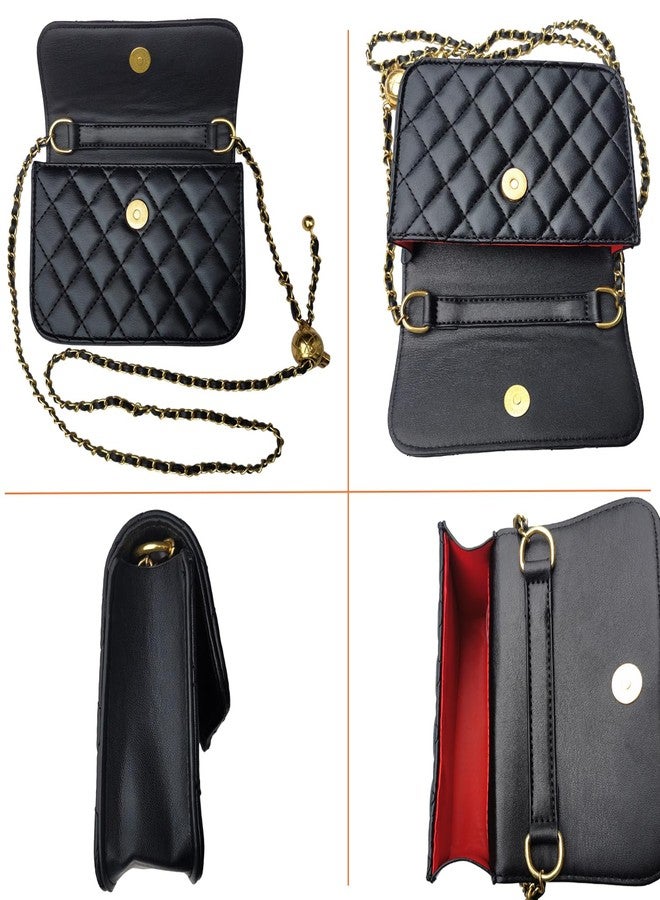 INNTURT Mini Belt Bag, Synthetic Leather Quilted Bags for Women Small Crossbody Bag Mini Bags for Women Trendy Accessories Small Black - Image 4